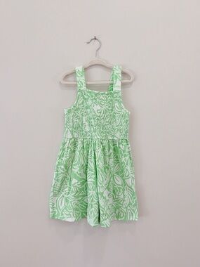 Carter's Girls Mint Green Leaf Print Romper